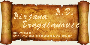 Mirjana Dragalanović vizit kartica